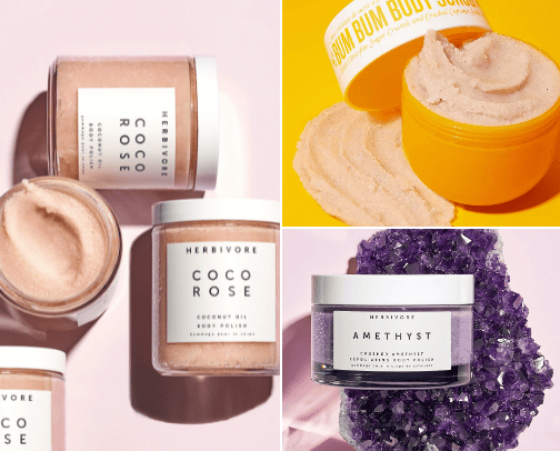 scrub & exfoliants cover photo collage