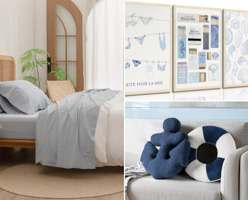 Coastal Bedroom cover photo collage
