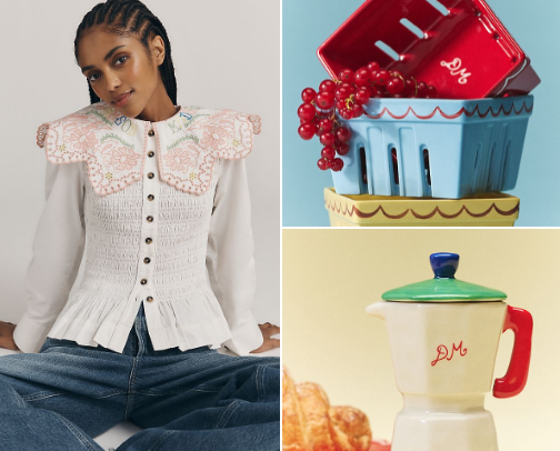 Anthropologie x Damson Madder Spring Collection cover photo collage