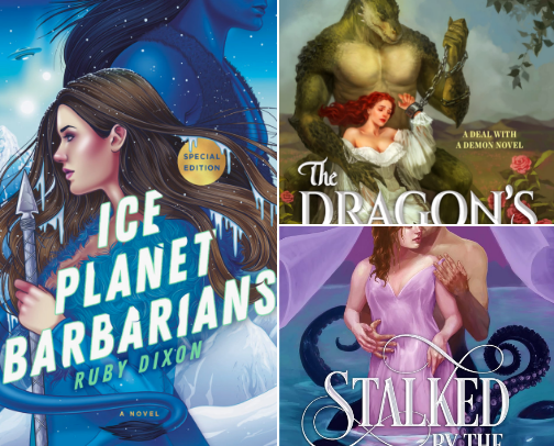 Unleash Your Wild Side: My Top 5 Monster Romance Picks from Barnes & Noble! cover photo collage