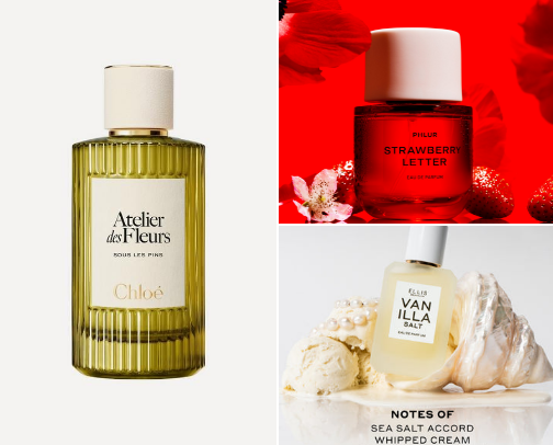 Summer and Perfumes go hand in hand cover photo collage