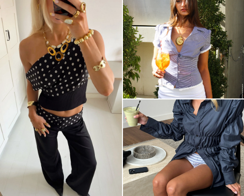 trendy clothes cover photo collage