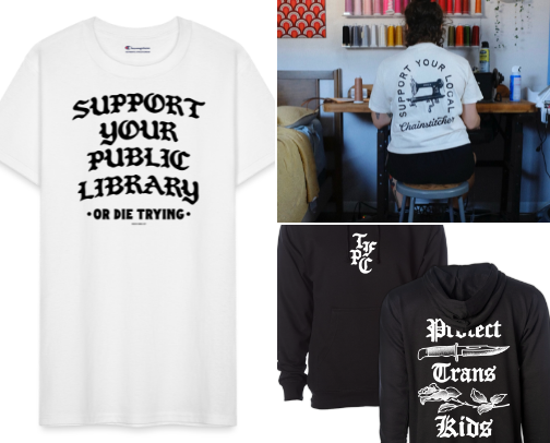 shirts from small businesses cover photo collage