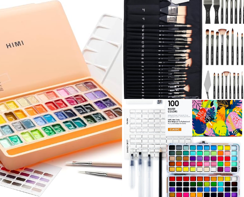 Art supplies 🎨 cover photo collage