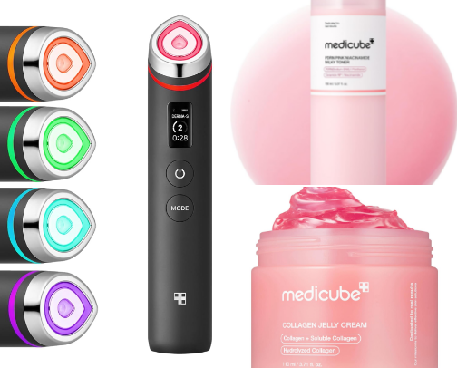 Medicube is the Best skincare for that Korean Glass Glow look ✨️ cover photo collage