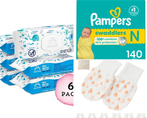 mummy ＆ baby hospital bag cover photo collage