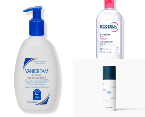Fungal acne safe skin care routine cover photo collage