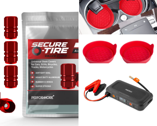 Whippin around!  Products to keep in your car or curate your vehicle to your liking. cover photo collage