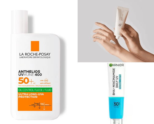 Best spfs for OILY skin🌞🤩 cover photo collage