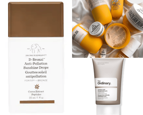 Hair and beauty products cover photo collage