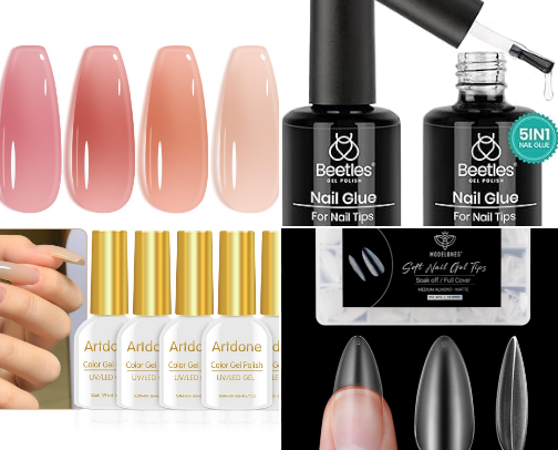 Nail products cover photo collage
