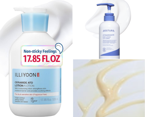 Body care recs for Dry skin cover photo collage