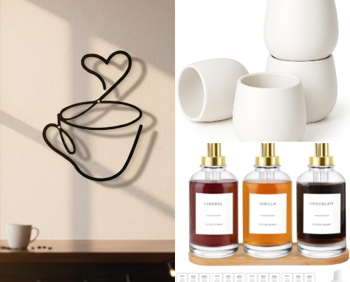 ☕Aesthetic Coffee Bar Essentials for Your Kitchen cover photo collage