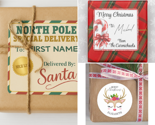 Personalized Christmas Tags - Make Your Gifts Extra Special cover photo collage