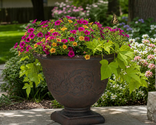 Aesthetic Flower pot cover photo collage