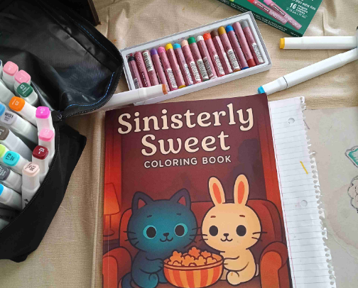 My favorite pages I colored in this coloring book cover photo collage