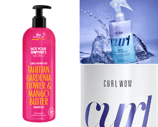 Haircare routine as a semi-curly girl who tries to get every curl out of her hair she can. cover photo collage