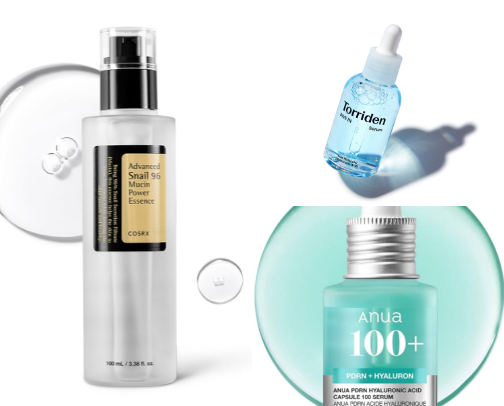Viral Serums That Saved My Dry Skin. cover photo collage