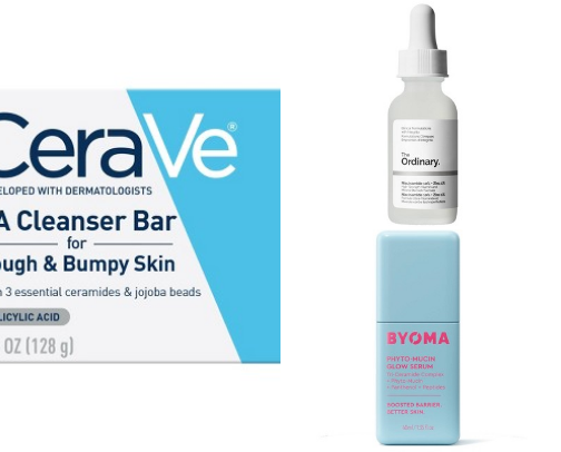 skincare routine cover photo collage