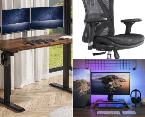 WFH Workstation Wonders: Craft Your Dream Work-From-Home Oasis cover photo collage