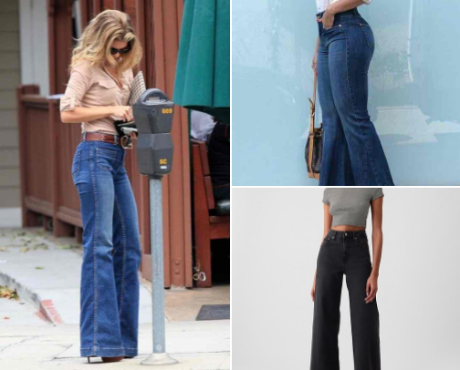 TALL GIRL FRIENDLY DENIM,BELL BOTTOMS,FLARE JEANS,STRAIGHT LEG cover photo collage