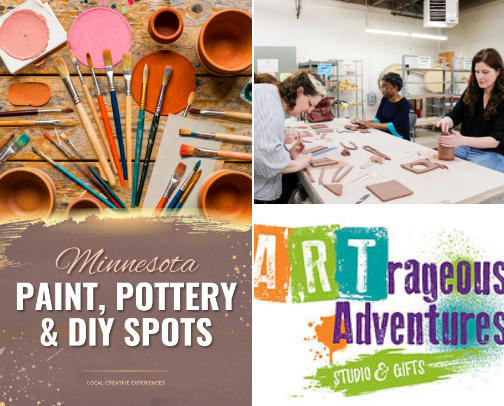 🎨 Minnesota Paint, Pottery & DIY Spots cover photo collage