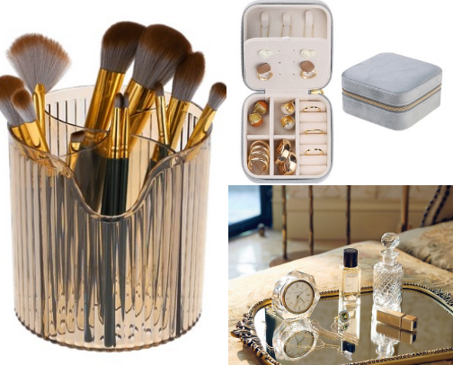 Dreamy Vanity: Aesthetic Beauty Storage & Organizers🌫️ cover photo collage