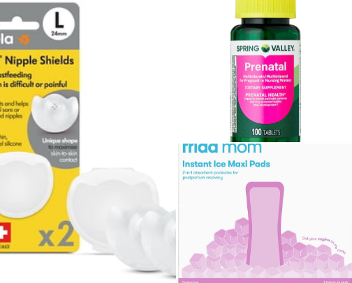 My Favorite Postpartum Products cover photo collage