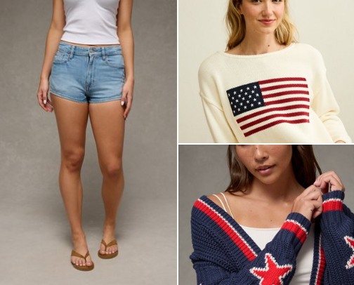 American Eagle Summer cover photo collage