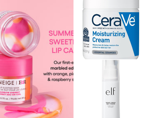 My favorite beauty recs cover photo collage