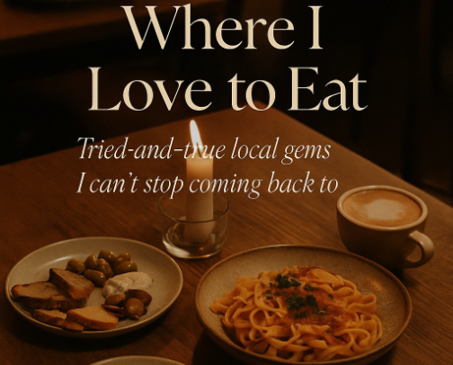 Where I love to eat cover photo collage
