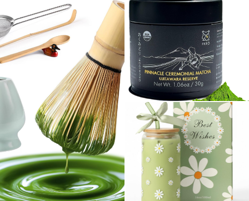 MATCHA ESSENTIALS 🍵 cover photo collage