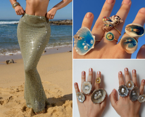 🐚🪸Perfect outfits for a mermaid core girl🧜🏻‍♀️🩵 cover photo collage
