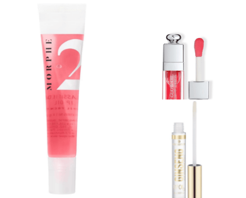 Makeup(Lip oils under 35$) cover photo collage