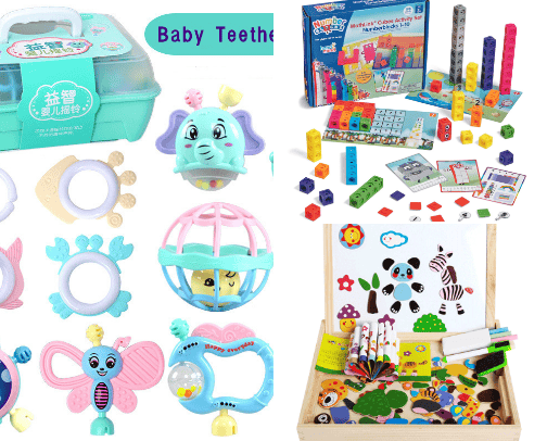 🔥Baby & Kids: educational toys and books🔥 cover photo collage