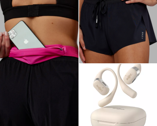 My running essentials cover photo collage