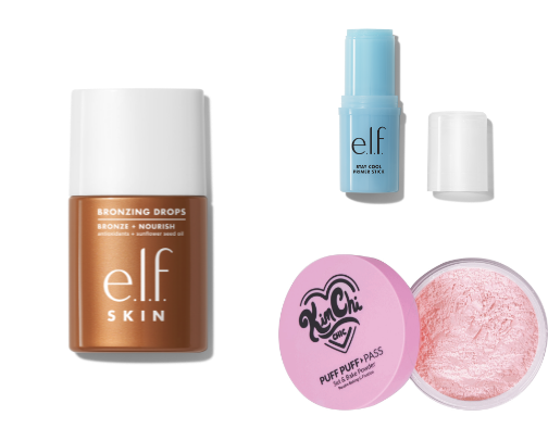 flawless face / simple makeup cover photo collage