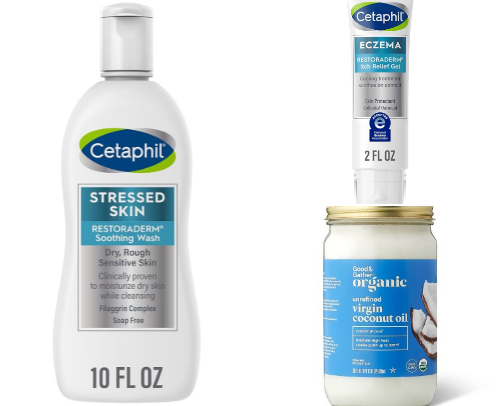 Eczema friendly products cover photo collage