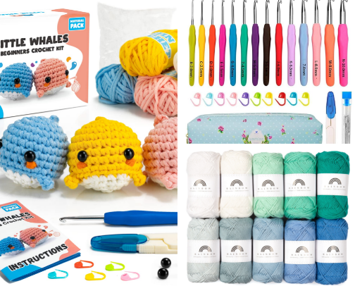 beginner crochet essentials🧶 cover photo collage