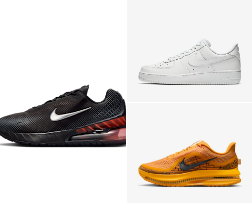 From the track to the streets—Nike moves with you.
Nike shoes for men! cover photo collage