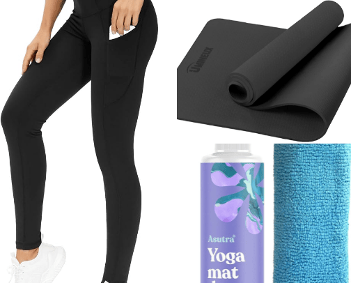 Yoga and Pilates Essentials cover photo collage