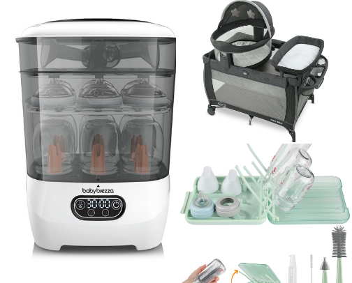 Baby Items I can't live without! cover photo collage