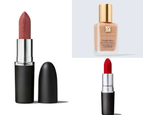 Beauty products cover photo collage