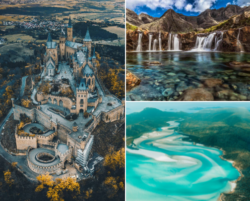 Places That Feel Like They're Straight Out of a Fairytale cover photo collage