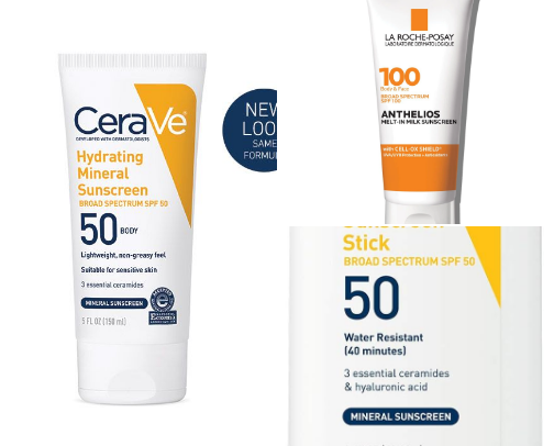 Body Sunscreen cover photo collage