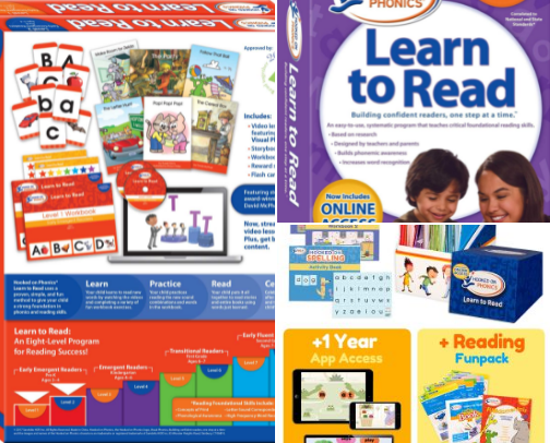 Get Free - Early literacy support with Hooked on Phonics Learn to Read - Levels 1&2 Complete: Early Emergent Readers (Pre-K | Ages 3-4) (1) (Learn to Read Complete Sets) cover photo collage