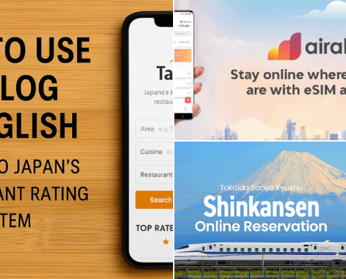 Best Travel Apps, Websites, and tickets for the Bestest Japan Trip! cover photo collage