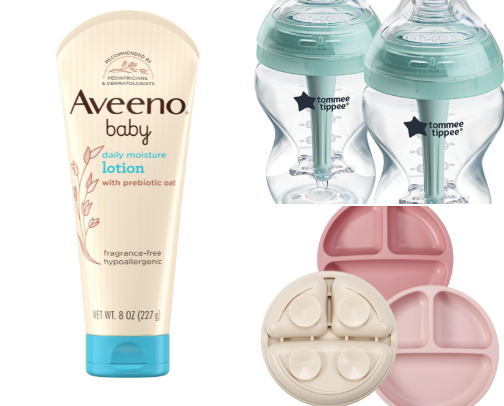 Must have items for babies under one - mama and baby. cover photo collage