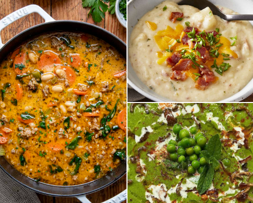 For the Love of Soup cover photo collage