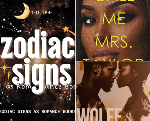 if your big 3 were romance books♋️✨ [zodiac signs as romance books📚❤️‍🔥] cover photo collage